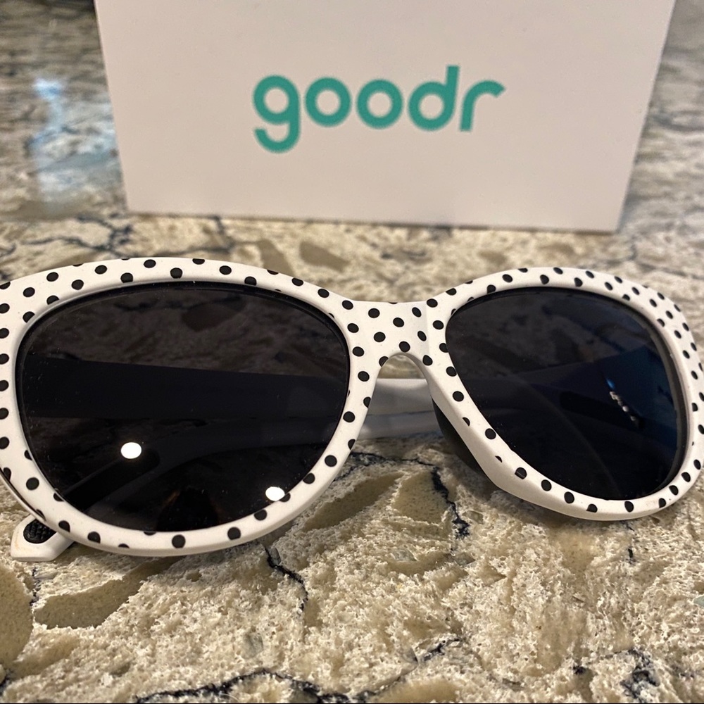 Goodr Polka Dot Black and White Sunglasses